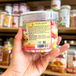 Kẹo cứng mini ngũ sắc hương vị trái cây đóng hộp Pet 300g