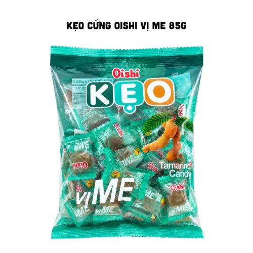 Shop sỉ kẹo Cứng OISHI Vị Me 85g - Bịch Xanh Rêu