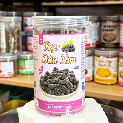 Chỗ sỉ kẹo Dâu Tằm Chua Ngọt 500g - Hộp Pet