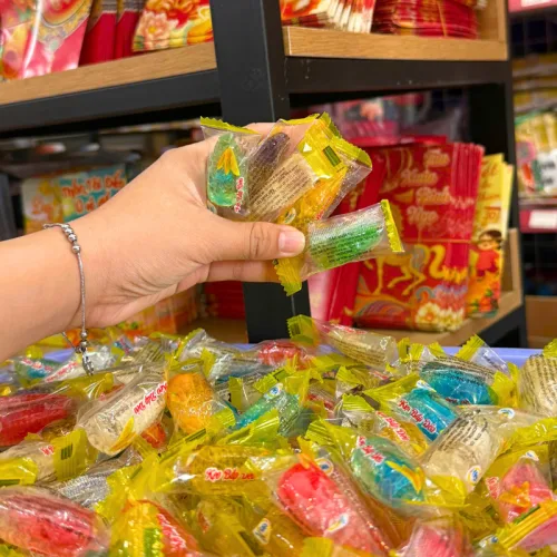 Chuyên sỉ kẹo Dẻo Hàng Xá Bắp Có Nhân 200g/Hộp