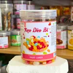 Kẹo dẻo bi nhiều màu vị ngọt trái cây, hộp Pet 500g