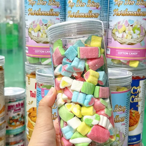 Marshmallow Cotton Candy 250g dạng hộp Pet