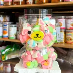 Kẹo dẻo bông Marshmallow đựng trong hộp gấu lớn 270g