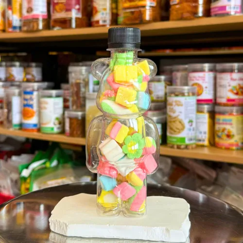 Kẹo dẻo bông Marshmallow đựng trong chai gấu nhỏ 70g