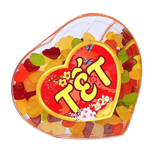 Hộp trái tim 300g phù hợp trưng bày theo chủ đề quà tặng