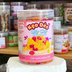 Kẹo dẻo hương trái cây Chip Chip 500g đóng hộp Pet