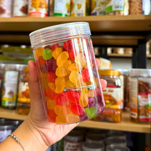 Kẹo dẻo hương trái cây Chip Chip 500g đóng hộp Pet