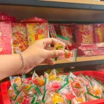 Kẹo dẻo dưa hấu hàng xá có nhân, hộp 200g