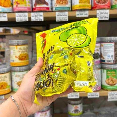 Nguồn hàng sỉ kẹo Dẻo Ô Mai Vị Chanh Muối 200g