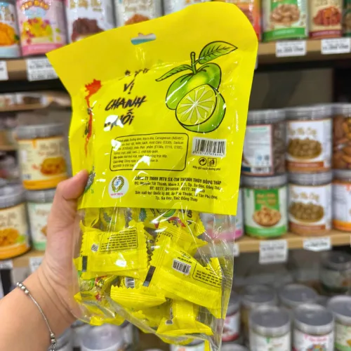 Nguồn hàng sỉ kẹo Dẻo Ô Mai Vị Chanh Muối 200g