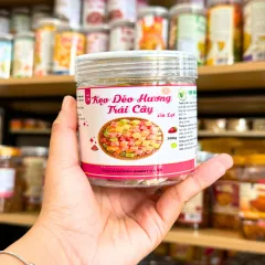 Chỗ sỉ kẹo Dẻo Vuông Hương Trái Cây (Kẹo Dẻo Đà Lạt) Mini 300g - Hộp Pet