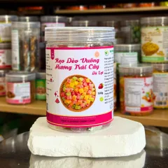 Kẹo Dẻo Vuông Hương Trái Cây Đà Lạt 500g, hũ PET