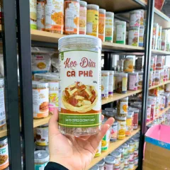 Kẹo dừa cà phê thơm ngon, hũ PET 300g