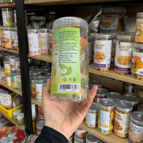 Chuyên sỉ kẹo Dừa Ít Đường Mix Vị Thơm Ngon 300g - Hũ Pet