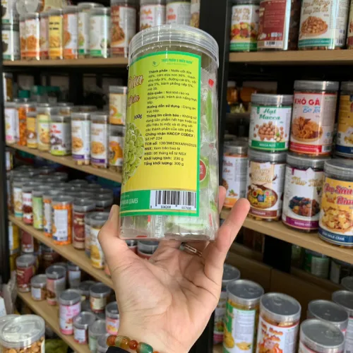 Kẹo dừa non lá dứa 300g, đựng trong hũ PET