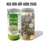 Kẹo dừa sấy giòn vị dừa ngọt béo, đóng hộp 250g