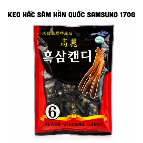 Nguồn hàng sỉ kẹo Hắc Sâm Hàn Quốc Samsung 170g