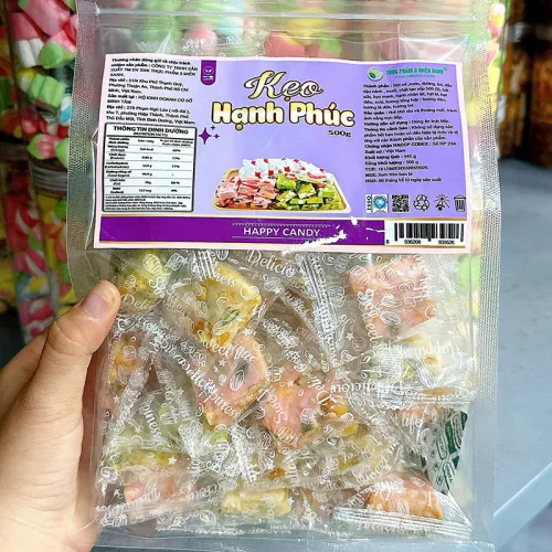 Kẹo Hạnh Phúc 500g Dạng Túi Zip