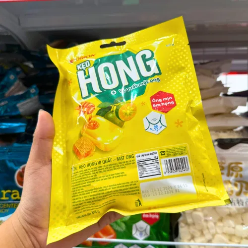 Kẹo họng ORION gói 84g hương vị quất và mật ong