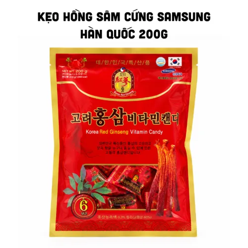 Kẹo cứng hồng sâm Samsung Hàn Quốc 200g