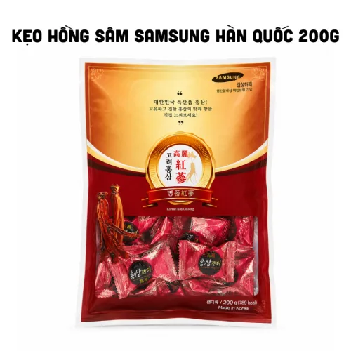 Kẹo Samsung Hàn Quốc vị hồng sâm khối lượng 200g