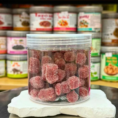 Kẹo Mini Hương Dâu Tây Đóng Hộp Pet, Khối Lượng 250g