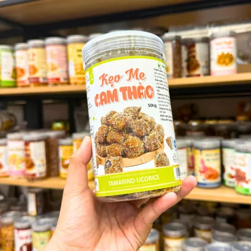Kẹo Me Cam Thảo 500g, hũ PET