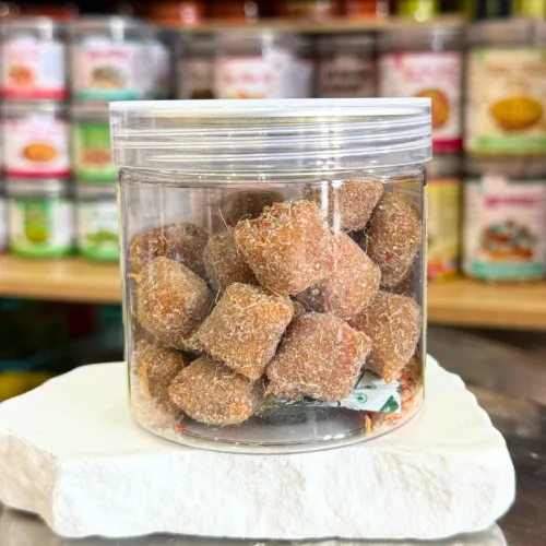 Kẹo me cam thảo Mini đóng hộp Pet, khối lượng 250g