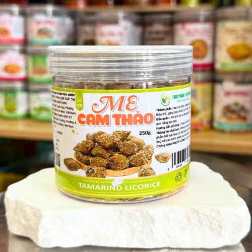Kẹo me cam thảo Mini đóng hộp Pet, khối lượng 250g