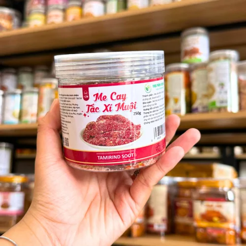 Chỗ sỉ kẹo Me Cay Tắc Xí Muội Mini 250g - Hộp Pet