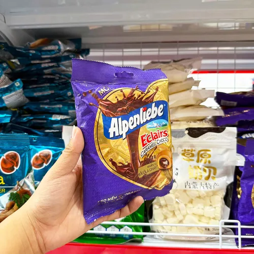 Kẹo ALPENLIEBE mềm caramen nhân socola chảy, bịch 63,7g