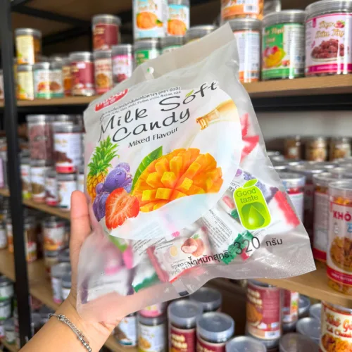 Shop sỉ kẹo Mềm Milk Soft Candy Mixed Flavour - Kẹo Dẻo Hương Trái Cây 320g