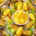 Kẹo bắp bóc vỏ nhân chảy hàng xá 200g/hộp