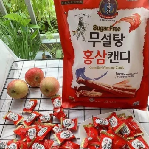 Kẹo Sâm Đỏ Hàn Quốc Không Đường 500g