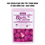 Chỗ sỉ kẹo Socola Bọc Dâu Tây Thơm Ngon Vị Hoa Hồng 60g - Bịch Hồng