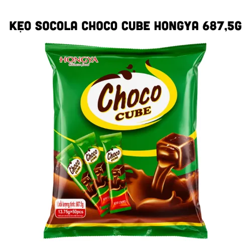 Nơi lấy sỉ kẹo Socola Choco Cube Hongya 687,5g