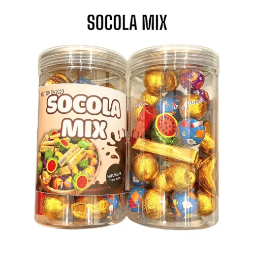 Chỗ sỉ kẹo Socola Mix Hương Vị Thơm Ngon 450g Hộp