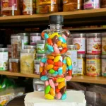 Kẹo socola nhộng đóng chai gấu nhỏ, khối lượng 200g