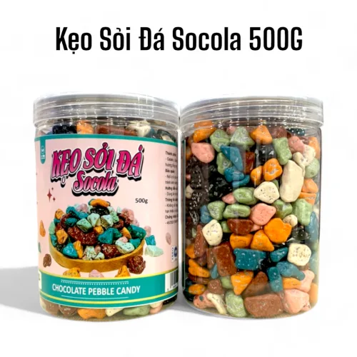 Chuyên sỉ kẹo Socola Sỏi Đá 500g - Hộp Pet