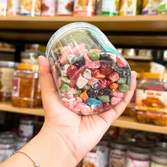 Kẹo sỏi đá phủ socola mini 250g hộp PET
