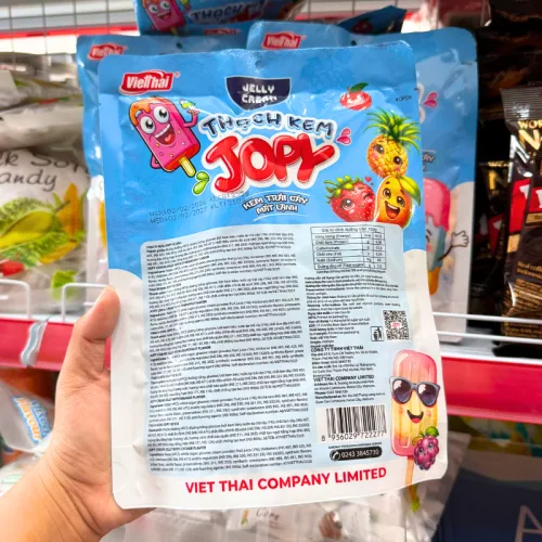 Thạch Que Kem Trái Cây Jopy Vietthai 270g Bịch 20 Que