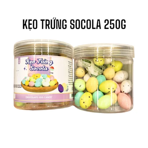 Hộp 250g Kẹo Trứng Socola Nhiều Màu