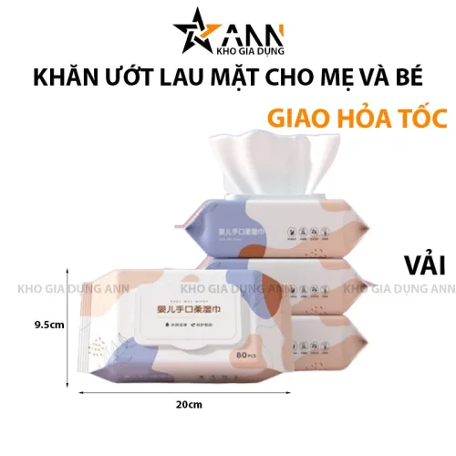 Chuyên sỉ khăn Giấy Ướt Lau Mặt Cao Cấp 80 Tờ