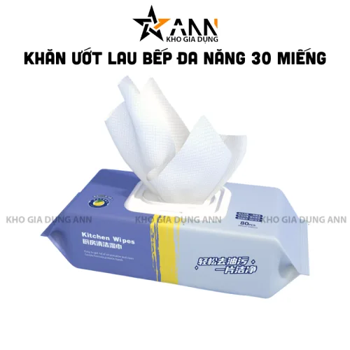 Nơi lấy sỉ khăn Ướt Lau Bếp Đa Năng - Khăn Lau Bàn Bếp Bát Đĩa Đa Năng An Toàn 1 Gói 80 Miếng 30x11x5cm