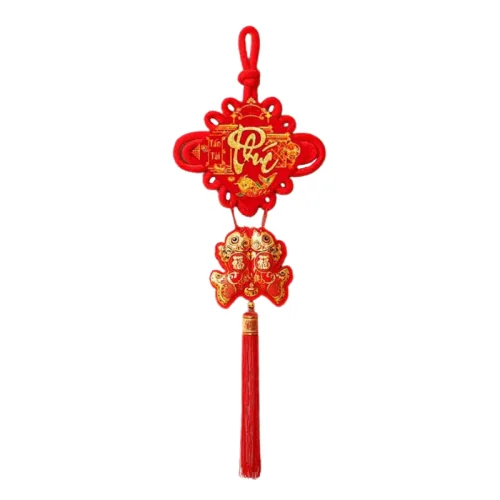 Khánh Nhung Đỏ Chữ Phúc 3D - Liễn Vuông Cá Chép Nhung Đỏ Trang Trí Tết - 16cm – một lựa chọn đáng tham khảo trong liễn cá chép