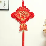Khánh nhung đỏ liễn vuông cá chép chữ Phúc 3D 16cm