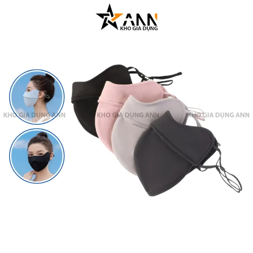 Khẩu trang lụa chống tia UV, chống nắng UPF 50+ cao cấp