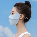 Khẩu trang lụa chống tia UV, chống nắng UPF 50+ cao cấp