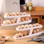 Nơi lấy sỉ khay Đựng Trứng Tự Lăn - Khay Đựng Trứng 2 Tầng Thiết Kế Gọn Gàng 36x8x10,5cm