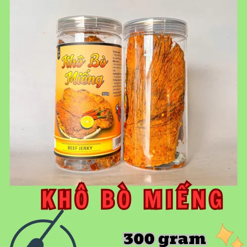 Chuyên sỉ khô Bò Miếng Thượng Hạng 300g hộp